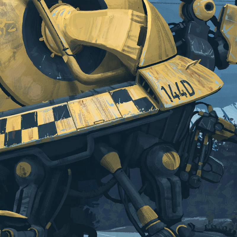 Illustration for article titled Latest Sci-Fi Art From Simon StÄlenhag Captures The Strangeness Of The Road Ahead